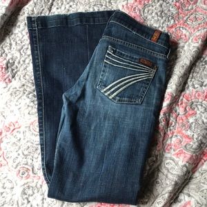7 for all of mankind dojo flare jeans size 26